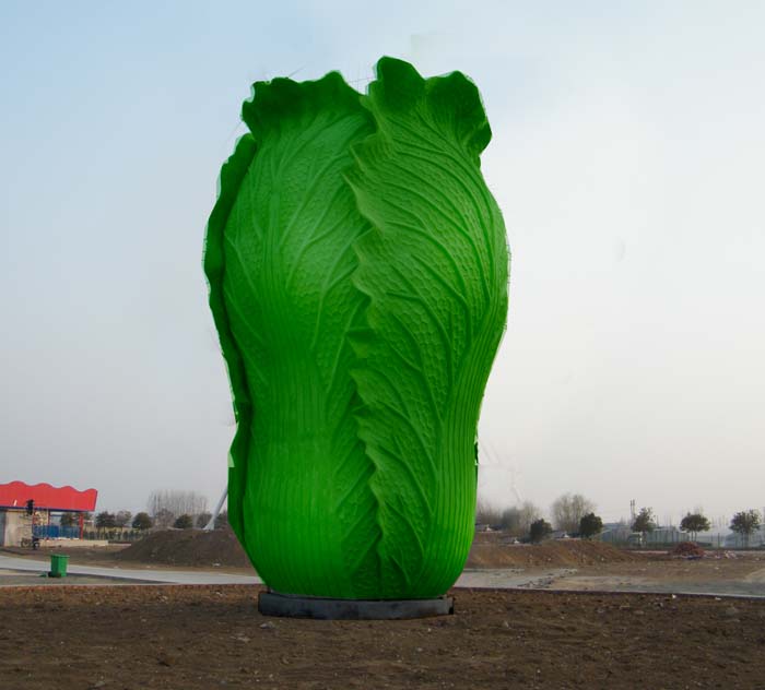 惠州玻璃钢雕塑，白菜雕塑，蔬菜雕塑