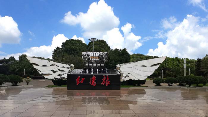 宁波航空不锈钢雕塑,空军雕塑,中国空军雕塑,部队雕塑
